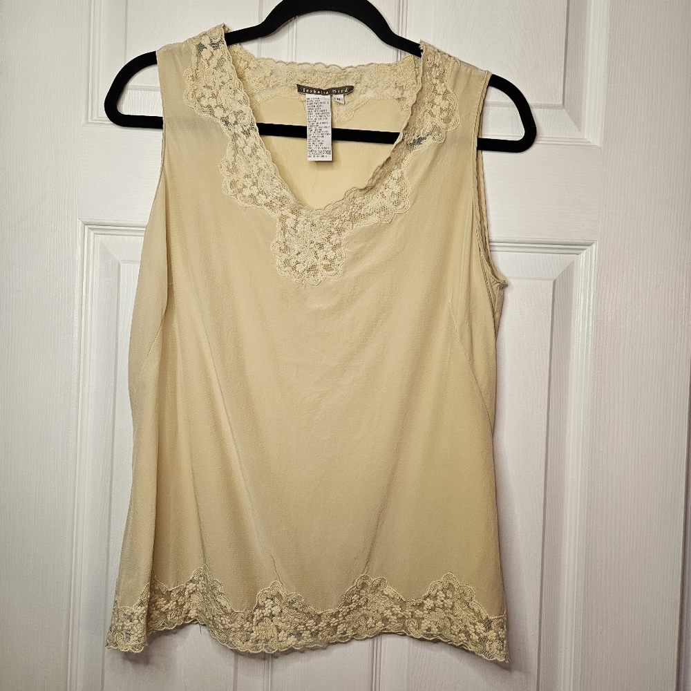 Silk Sleeveless Shell Blouse Isabella Bird M